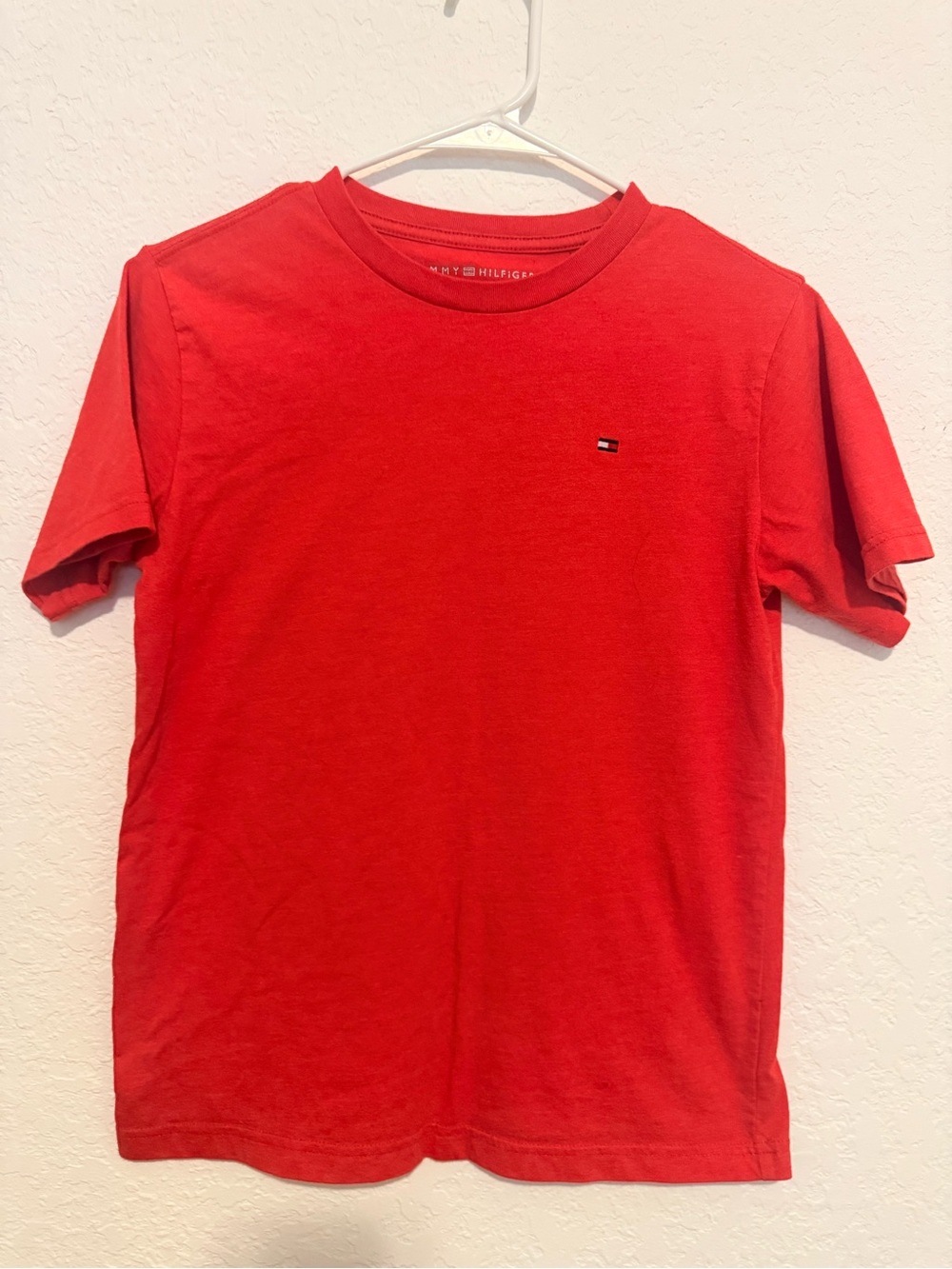 Tommy Hilfiger kid's Red Crew Neck Tee